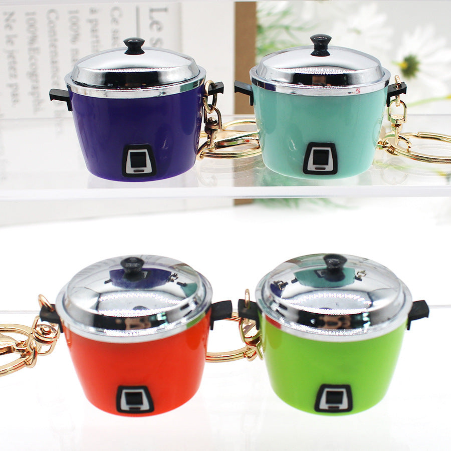 Wholesale Simulation Food Play Datong Rice Cooker Pendant Keychain