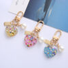 Wholesale Acrylic Pearl Love Keychain
