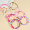 Wholesale Rainbow Pearl Soft Ceramic Bracelet Set
