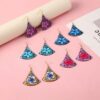 O1CN01P6wmjT1kPCNmldxts__2212917204675-0-cib Wholesale Autumn/Winter Triangular Ginkgo Leaf Scalloped Acrylic Earrings