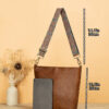 Wholesale of Large Capacity Retro Wide Shoulder Straps, Soft Leather Crossbody Shoulder Bags