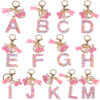 Wholesale Sequin Snowflake Letter Resin Keychains
