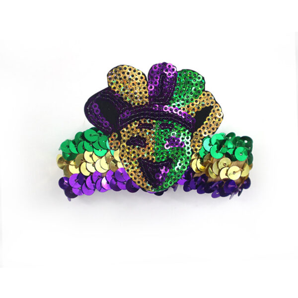 Wholesale Carnival Sequin Gold Purple Green Bracelet