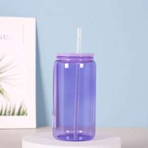 16OZ single layer plastic cover purple / 401-500ml