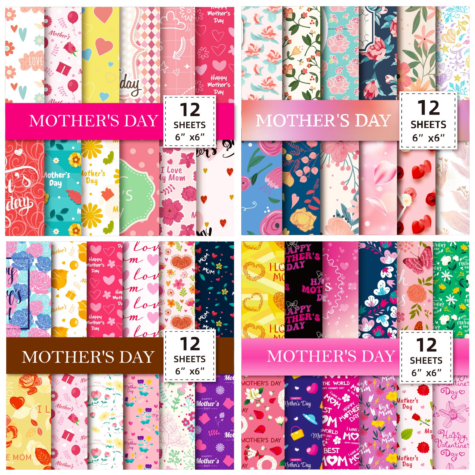 Wholesale Mother's Day Material Base Paper