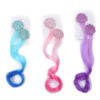 Wholesale Mermaid Color Gradient Wig Fabric Hair Clips