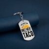Wholesale Taco Hang Tags Stainless Steel Keychains