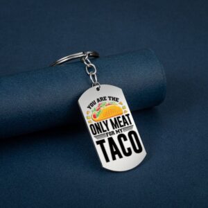 O1CN01PGqmuX1pSTMVA0FuN__2214232425359-0-cib Wholesale Taco Hang Tags Stainless Steel Keychains