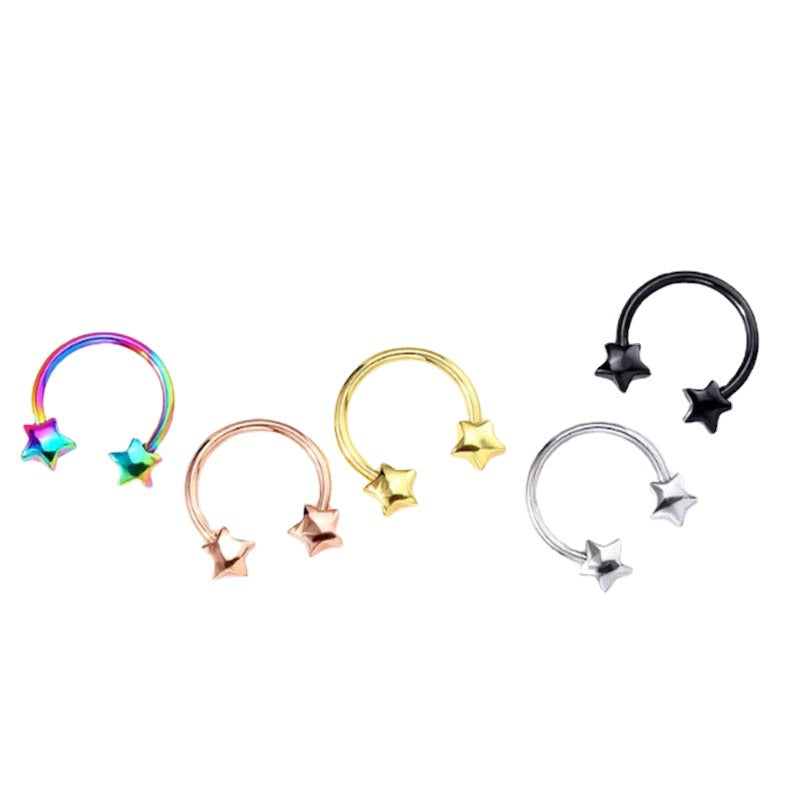 Wholesale Stainless Steel Star Cool Earrings