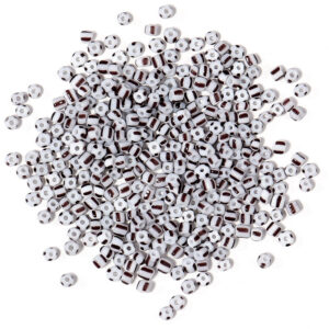 White gray mixed / 4mm (130 pieces/pack)
