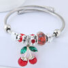 O1CN01PKrWpL1NsIIqPLvtQ_2209134591625-0-cib Wholesale Stainless Steel Open Cherry Crystal Beaded Bracelet