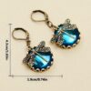 O1CN01PL5sVC1fCJLZanzs9_4260613970-0-cib Wholesale Alloy Vintage Dragonfly Green Crystal Dangle Earrings