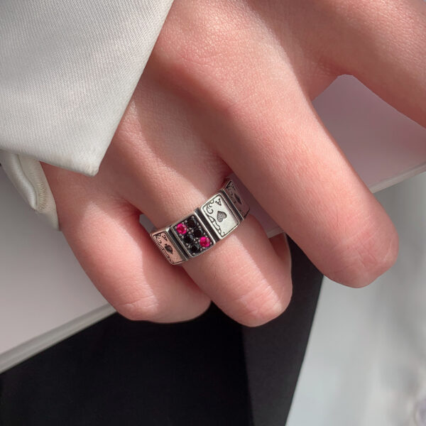 Wholesale Sterling Silver Vintage Playing Card Rings