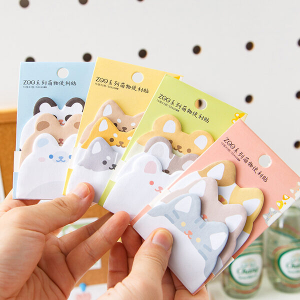 Wholesale Animal Variant Self Adhesive Sticky Notes