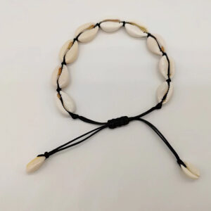 Black Rope Anklet 9 Shell