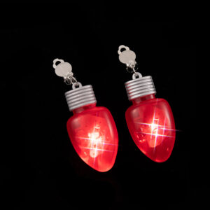 Red bulb ear clip