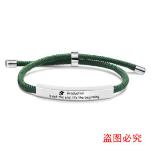 SLX036 green rope bracelet