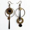 Wholesale Asymmetric Personality Geometric Retro Circle Earrings