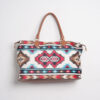 O1CN01POBq4F1lv5f10FGHF__2215663024880-0-cib Wholesale PU Aztec Ethnic Style Portable Crossbody Bag with Cow Pattern Large Capacity Travel Bag
