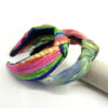 Wholesale Tie-dye Knotted Retro Style Colorful Geometric Rainbow Headband All-inclusive Headband