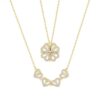 Wholesale Love Four-leaf Clover Stacking Necklace