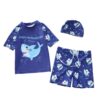 Wholesale Boys Two-Piece Polyester Swimwear 3-Piece Set