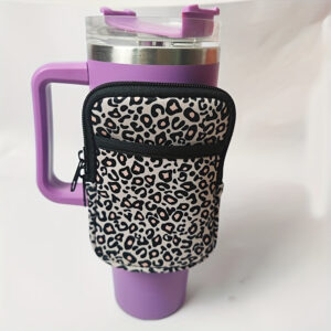 Pink dot print / Double pocket