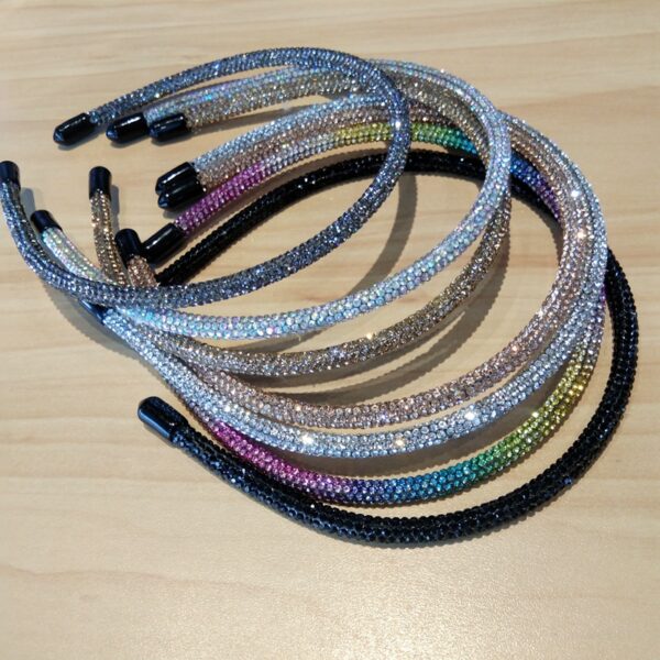 Wholesale Full Diamond Round Tube Headband