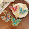 Wholesale Zinc Alloy Crystal Full Diamond Hollow Butterfly Keychain