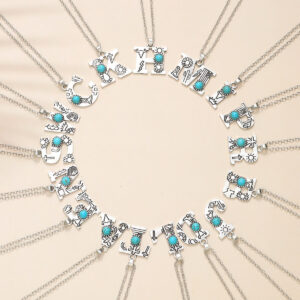 Wholesale Alloy Western Style English Letter Necklace