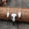 Wholesale Vintage Skull Crow Head Alloy Clavicle Chain  Mardi Gras Earrings Set