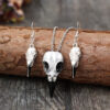 Wholesale Vintage Skull Crow Head Alloy Clavicle Chain  Mardi Gras Earrings Set