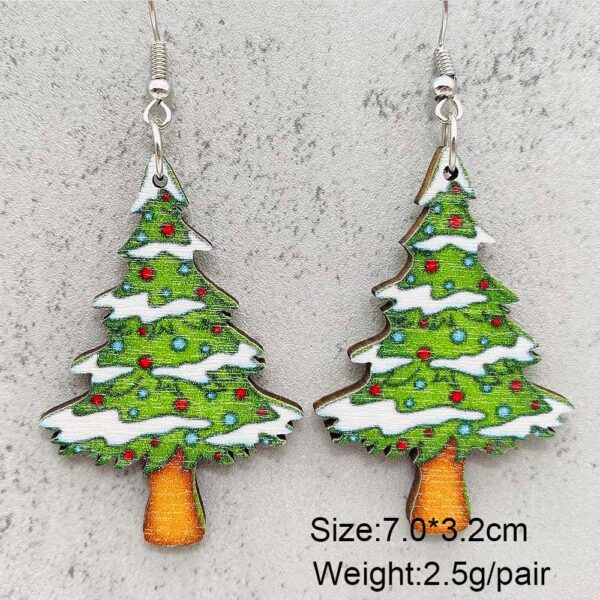 O1CN01PUVeaZ2CFrdyVyFyh_2207539588445-0-cib Wholesale Christmas Gingerbread Man Christmas Tree Santa Claus Wooden Earrings