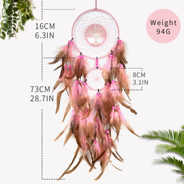 O1CN01PUmeHB2DVGbitRA1S_2200613278614-0-cib-2 Wholesale Colorful Crystal Stone Hand-woven Creative Dream Catcher