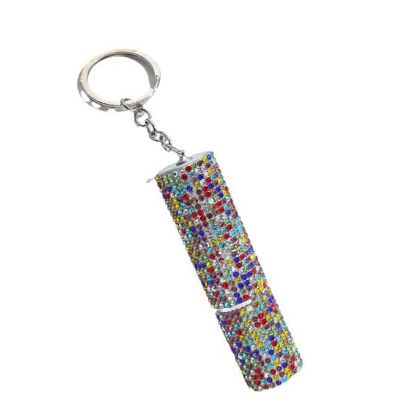 O1CN01PVVEpZ2FWInqI5e3T_2217187058887-0-cib Wholesale Colorful Leopard Print Rhinestone Perfume Bottle Portable Multifunctional Keychain