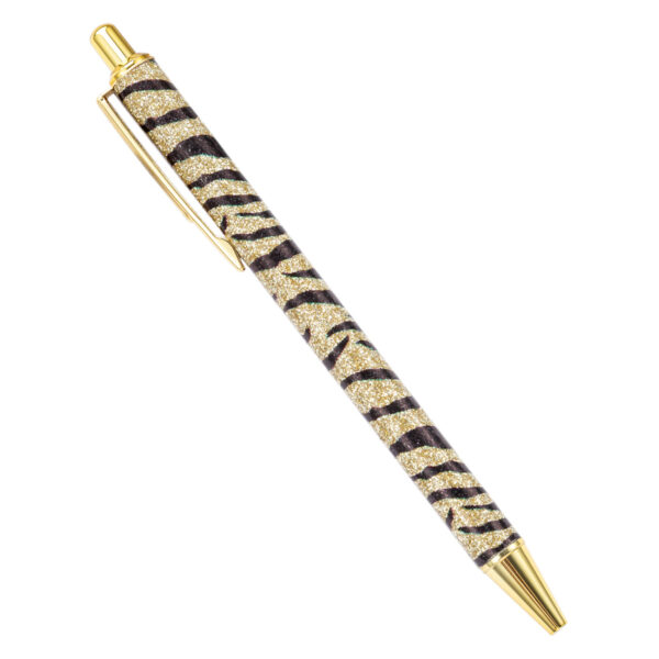 Wholesale Metal Leopard Glitter Ballpoint Pen