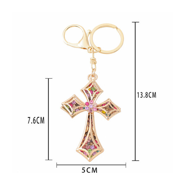 O1CN01PYExiU1VbMnkOryGE_2146522671-0-cib-1 Wholesale Diamond Cross Zinc Alloy Keychain