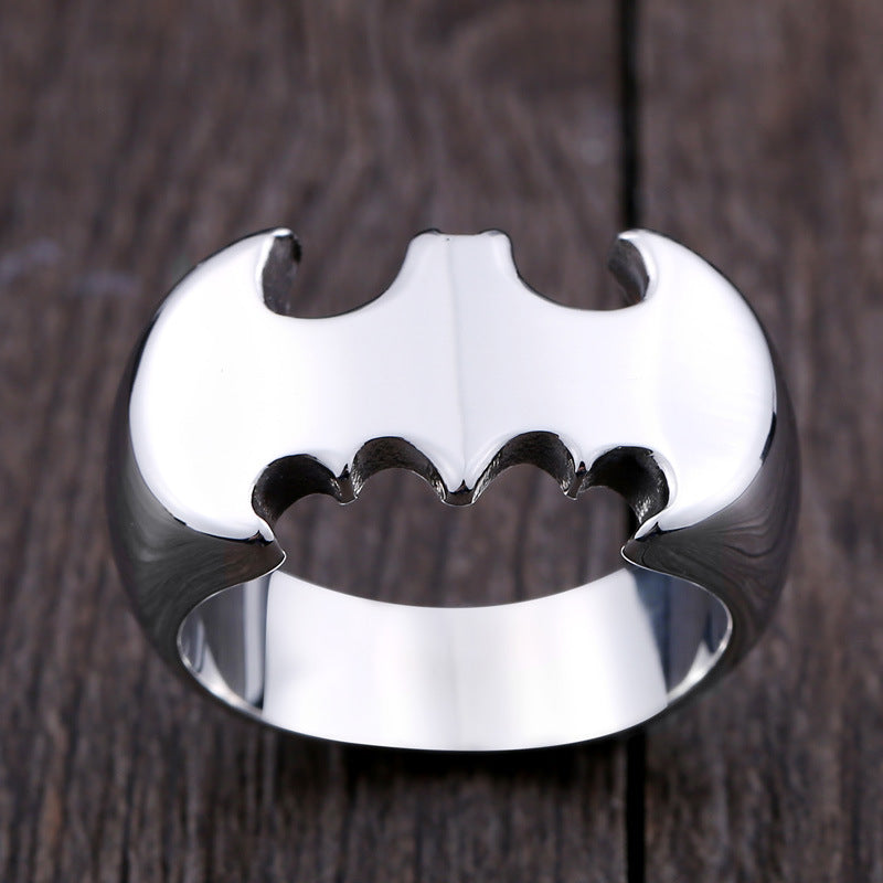 Wholesale Stainless Steel Bat Men’s Rings