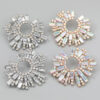 O1CN01Pbwj5P2II32fubkjv_2473019262-0-cib Wholesale Water Diamond Sunflower Alloy Earrings