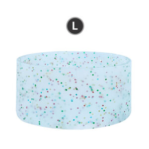 Large transparent colorful powder 9CM