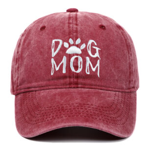 wine red DOG MOM / Adjustable