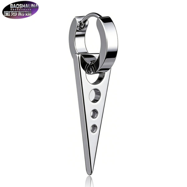 O1CN01PdPdBP1G4C5hWaUIf_990370568-0-cib Wholesale Titanium Punk Triangle Earrings