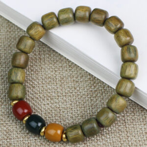 Green sandalwood old barrel beads 8*9MM [three color]]