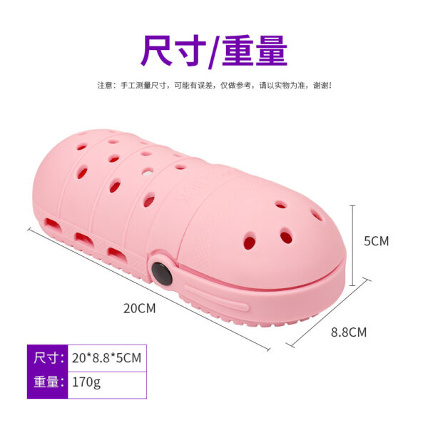 Wholesale Children's Hole Shoes Silicone Pencil Case