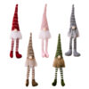Wholesale Polyester Christmas Striped Knitted Hat Rudolph Hanging Leg Doll Ornament