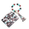 O1CN01Pg66jG1b72Cbl750l_2208367413417-0-cib Wholesale Leopard Print Sunflower Card Holder Tassel Silicone Beaded Wrist Keychain
