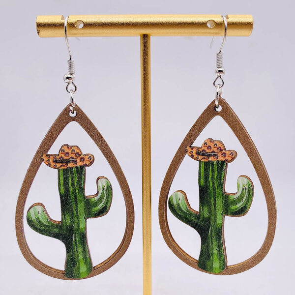 O1CN01PgJSba26rWSw0bnPc_2209785017715-0-cib Wholesale Hollow Cactus Wooden Elk Mushroom Print Earrings