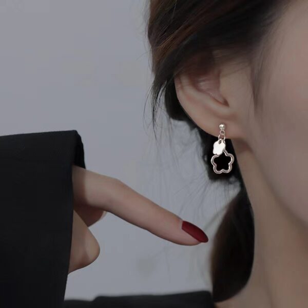 Wholesale Hollow Flower 925 Silver Needle Alloy Earrings