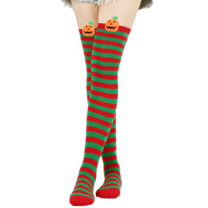 Red and green thin strips/pumpkin 14 / All yards