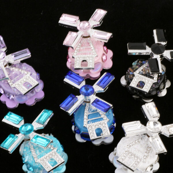 Wholesale The Heavy Industrial Castle Windmill Design Is Full of Soft Clay Beads with Drilled Pens